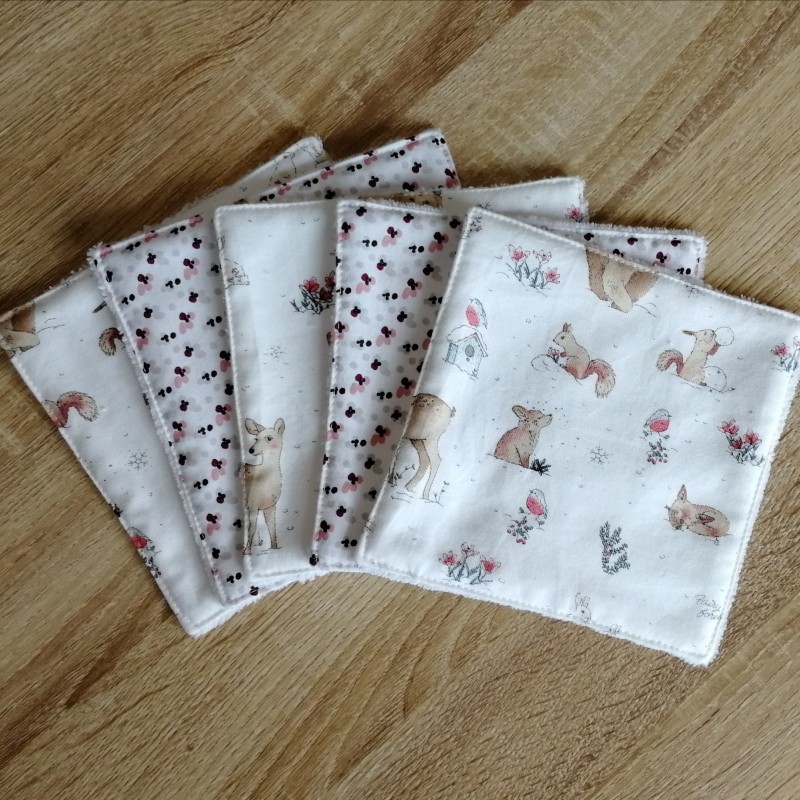 Lot de 6 lingettes bébé 12 cm