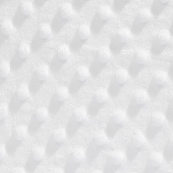 MIN_1101 - Minky gaufré blanc