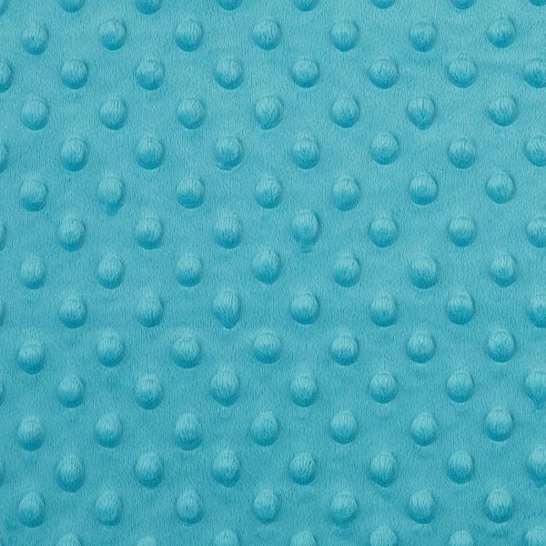 MIN_1107 - Minky gaufré turquoise