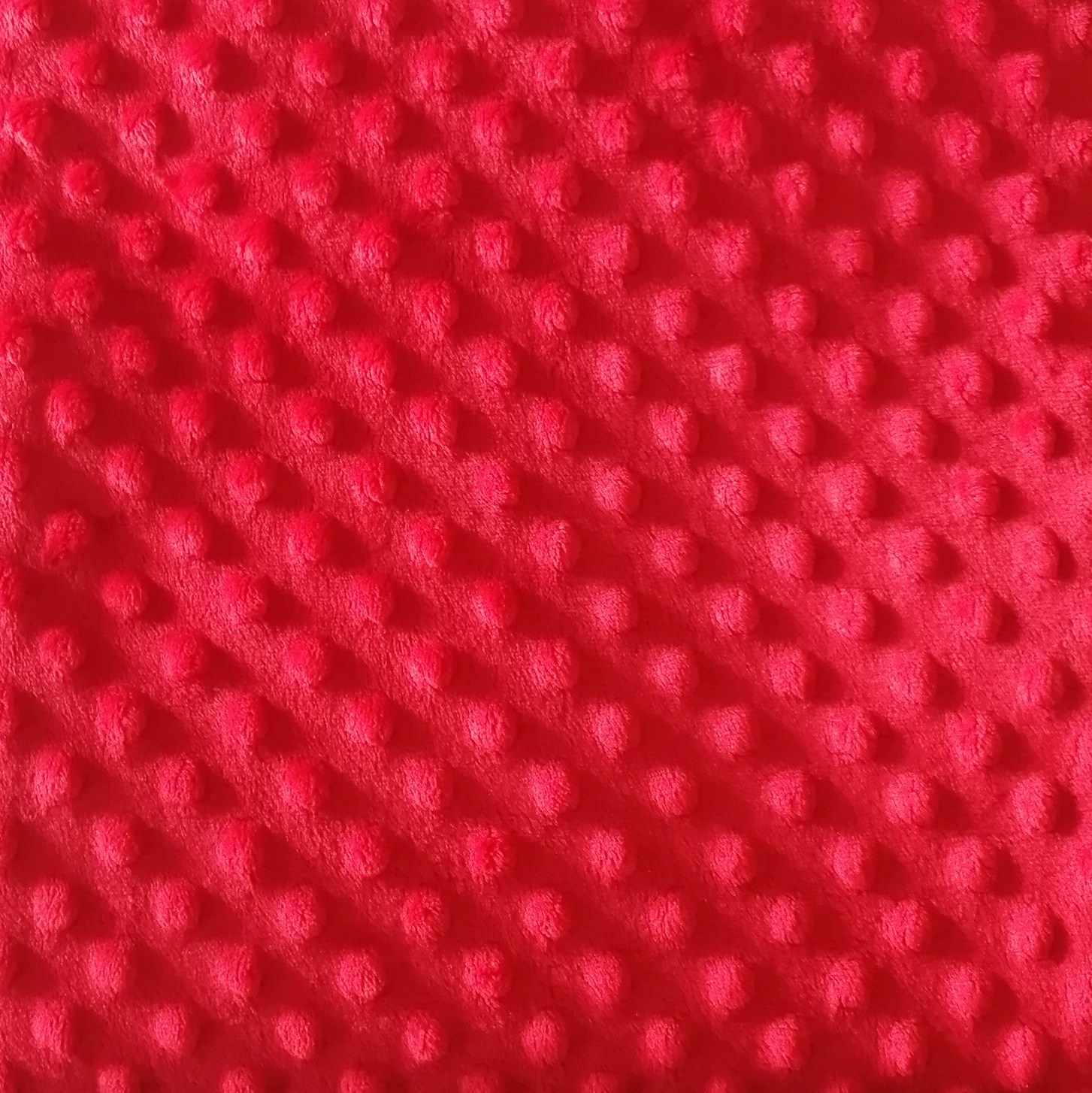 MIN_1115 - Minky OT gaufré rouge